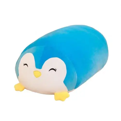 30 см Премиум PP Хлопок сенсорный мягкий удобный тач Лежащая свинья кошка животное плюшевая кукла игрушка подушка объёмная подушка - Цвет: Penguin