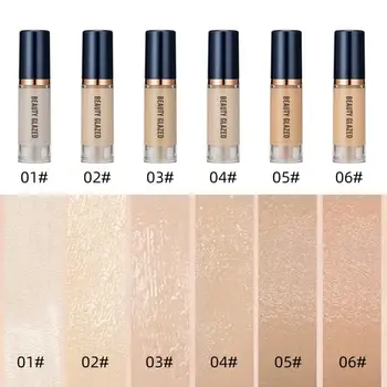 6 Colors Liquid Concealer Full Cover Makeup Face Corrector Cream Moisturizer Whitening Makeup Finish Women