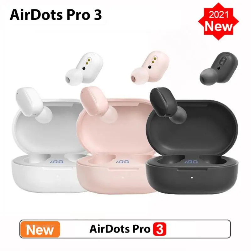 Hot For Xiaomi Redmi AirDots Pro3 TWS Wireless Earphone Bluetooth-compatible 5.2 Stereo Bass With Mic Handsfree Mi True Earbuds |