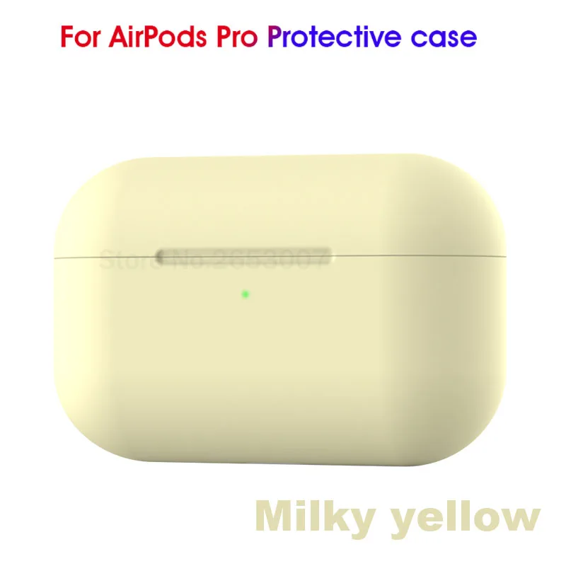 07 Силиконовый чехол для наушников для Apple AirPods Pro, чехол, коробка, милый чехол с сердечком, мягкий чехол для AirPods Pro 3, чехол для пары, Капа - Цвет: 07