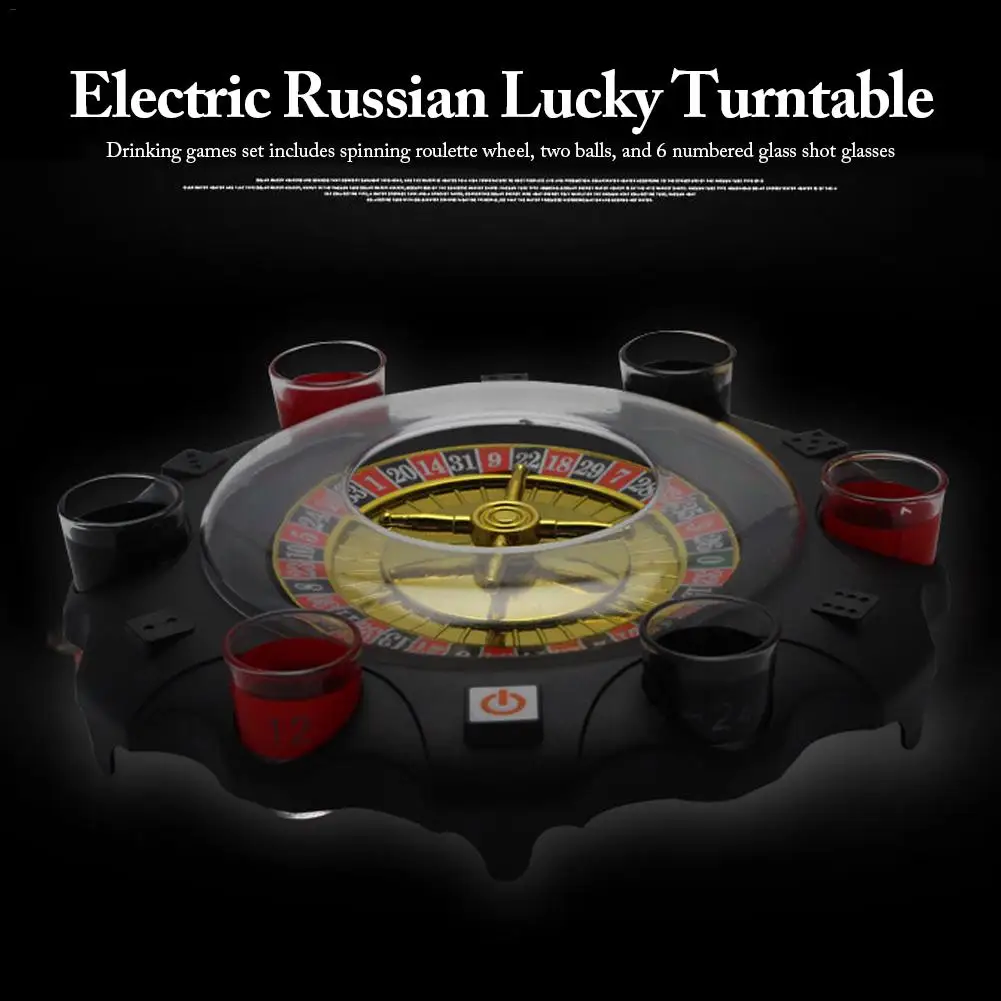 Lucky Turntable русский электронный комплект Электронная водяная лампа лотерея Питьевая игра KTV бар ночной клуб реквизит винный набор