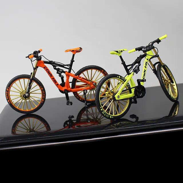 mini 1:10 Alloy Model Bicycle Diecast Metal Finger Mountain bike Racing Simulation Adult Collection Toys for children 6