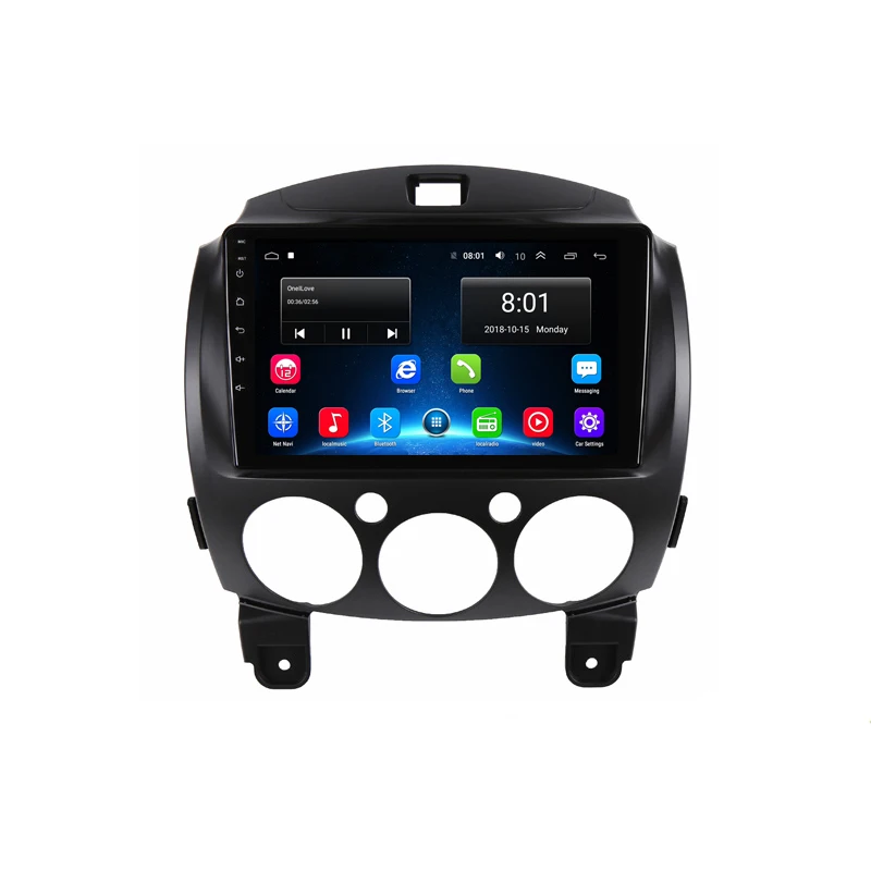 Best 9" Android Car DVD Player GPS for Mazda 2 2007 2008 2009 2010 2011 2012 audio car radio stereo navigator with bluetooth wifi 16