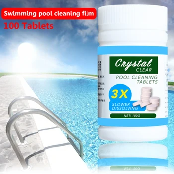 

100pcs/bottle Water Effervescent Cleaner Concentrated Cleaner Tablets Home Swimming Pool Cleaning Tools New