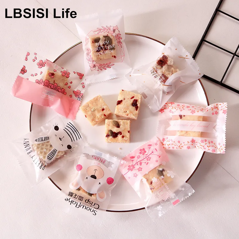 Пакеты для конфет и печенья LBSISI Life 100 шт. 7*10 см термосварка упаковка закусок в виде