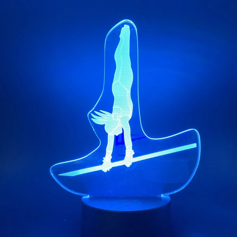

The Sport Horizontal Bar 3D Lamp Best Reward for Kids Visual Light Effect Modern Decoratve for Festival Led Night Light Lamp