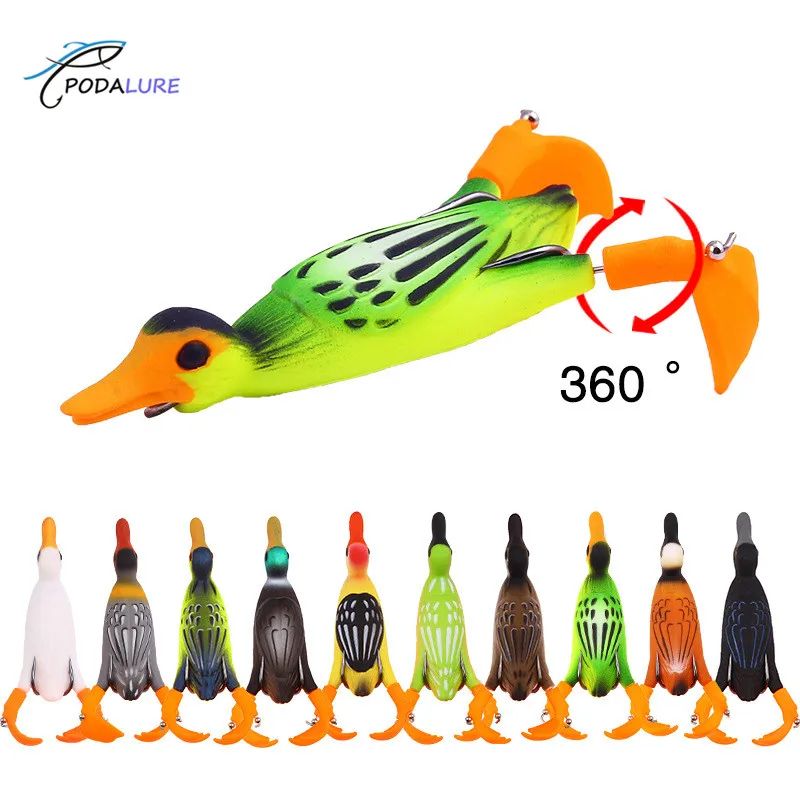 

3D Suicide Duck Lures for Monster Pike Catfish Topwater Fishing Accessories 12g 9.5cm