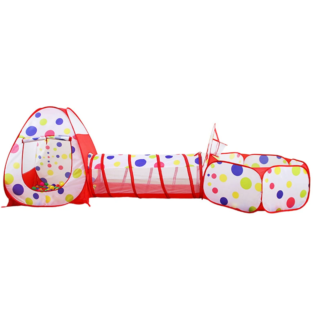 3pcs Set Play Tent Baby Toys Ball Pool For Children Tipi Tent Pool Ball Pool Baby Tent House Crawling Tunnel Ocean Kids Tent