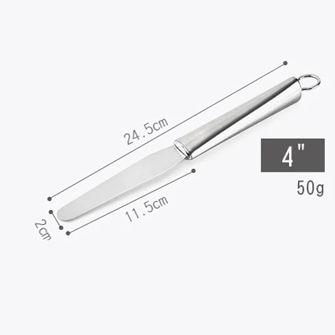 4/6/8/10/12 InchesStainless Сталь для крема шпатель для форма для выпечки тортов DIY украшения инструменты Кухня выпечки& amp инструменты для выпечки торта масло - Цвет: 4 inch