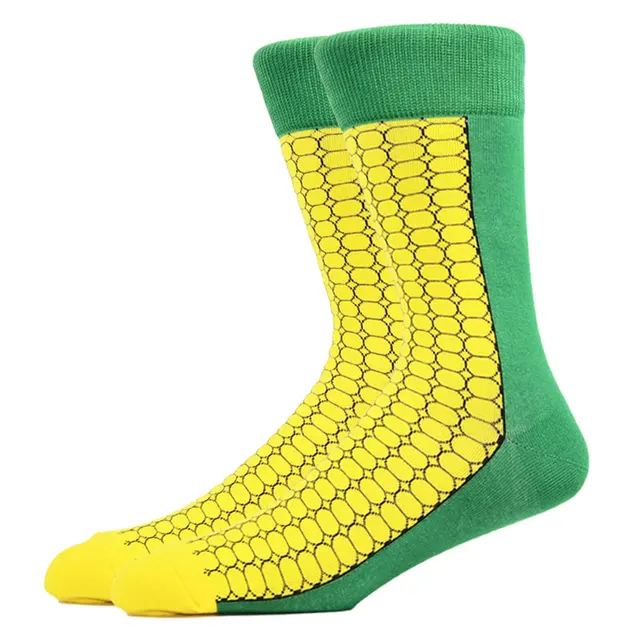 Burger Pizza Sushi Males Socks Fashion Cute Series Korean Harajuku Cartoon Funny Women Happy Cotton Cool Middle Tube Socks HK11047-1