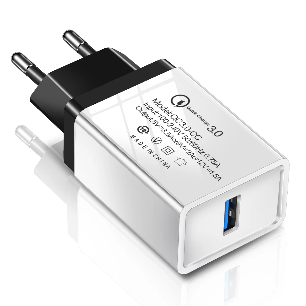 

quick charge 3.0 fast usb charger for iphone 5 6 7 8 Plus X QC 3.0 Phone Charger For Xiaomi redmi 6a Mi8 For Huawei mate 20 pro