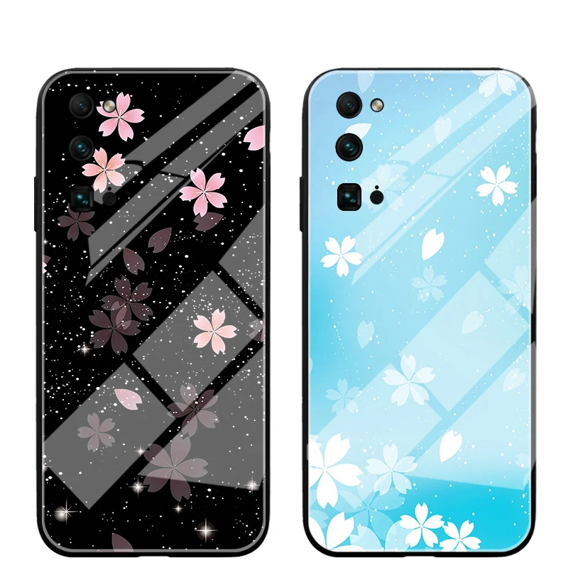 Чехол с цветами из закаленного стекла для Huawei Honor 10i 20 Lite 30 Pro Plus 30S модный