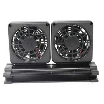 

1/2 Fans Adjustable Aquarium Cooling Fan For Fish Tank Water Cooling Air Cooler Temperature Controller Single/Double Head