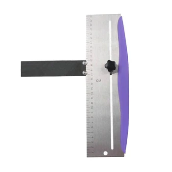 

Stainless Steel Adjustable Cake Scraper with Scale Baking Crisp Corners Cake Edge Cream Smoother DIY Baking Tools