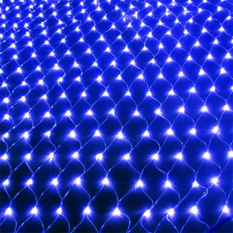 Blue BRELONG светодиодный сетчатый светильник s, свадебное украшение, Рождественский Сказочный светильник, уличный праздничный фестиваль, мульти уличная садовая лампа - Испускаемый цвет: Blue
