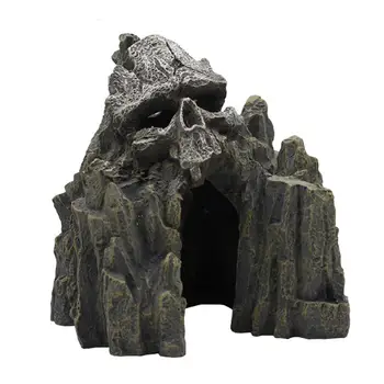 

1PC Decorative Aquarium Accessories Artificial Rockery Skull Rockery Landscape Ornaments For Fish Tank Aquarium Landscaping