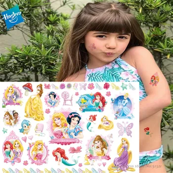 

Hasbro Children Cartoon snow White Temporary Tattoo Sticker Novelty Cosplay Toys for Princess SWhite Party Funny Sticker