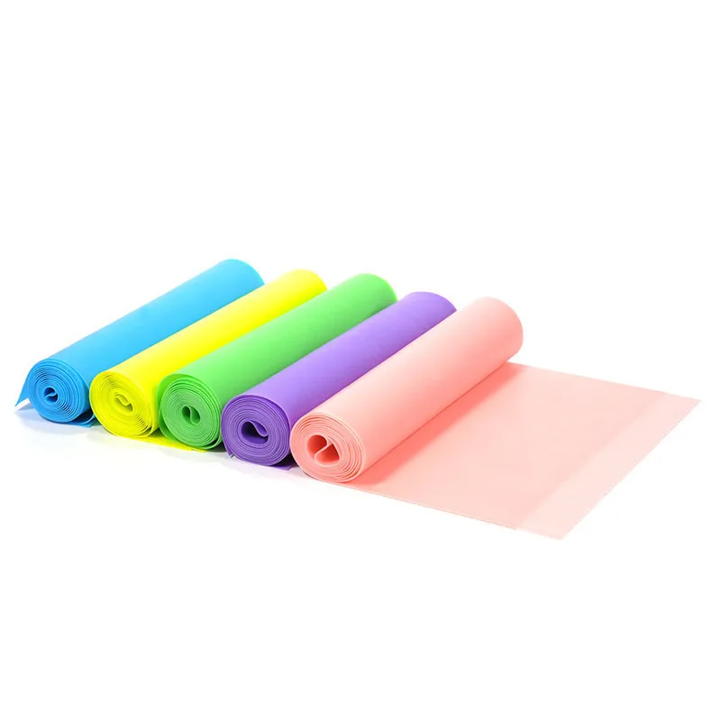 Yoga Pilates Stretch Resistance Band Exercise Fitness Band Training Elastic Exercise Fitness Rubber 146cm High Quality