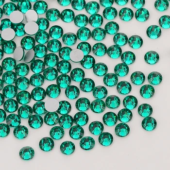 

Blue Zircon FlatBack Glass Rhinestones Non-HotFix for Nail Art Decorations