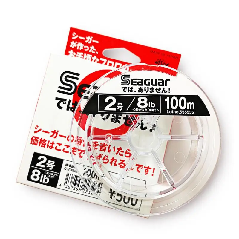 Оригинальная модель SEAGUAR белая этикетка 100 м 4LB 20LB тестовая леска для ловли карпа