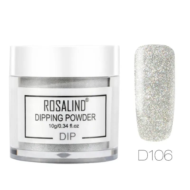 RPD106 ROSALIND блестящий порошок, гель для ногтей, натуральный сухой хромовый пигмент для ногтей, Пылезащитная голографическая пудра, набор для гель-лака, маникюра - Цвет: RPD106
