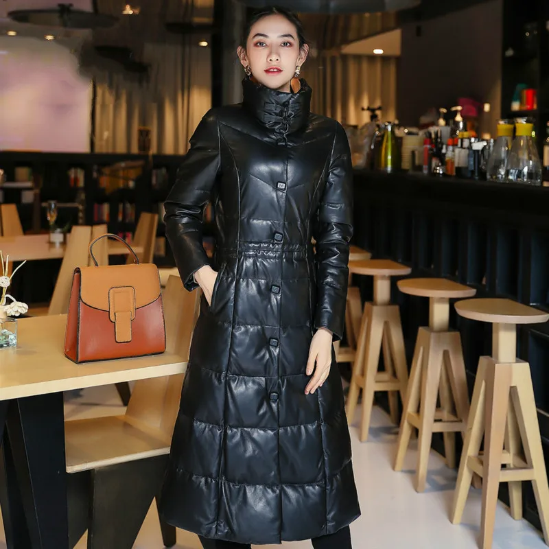 

Sheepskin Down Coat Female Real Genuine Leather Jacket Winter Coat Women Clothes 2019 Korean Vintage Tops Manteau Femme ZT4091