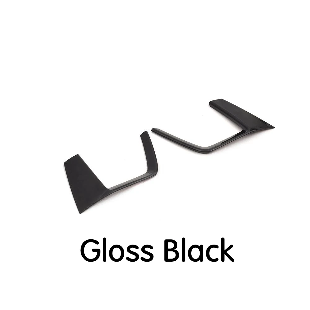 Gloss black Автомобильный передний бампер противотуманная фара плавник разветвители для Audi A4 Sline S4 седан углеродного волокна/FRP Глянец черная отделка Canards - Цвет: Gloss black