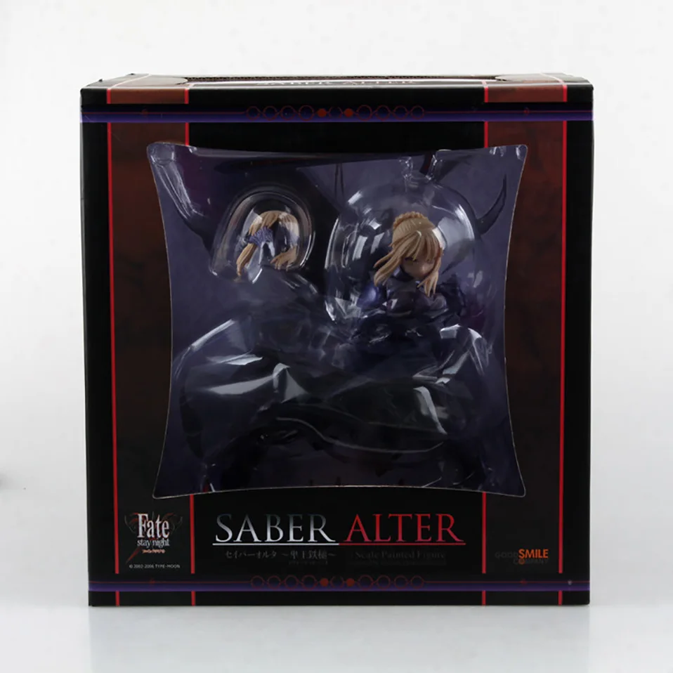 01box 19cm Japanese anime Fate night sabe PVC action figure The king of iron sabe figure Decoration collectible model toys kid gift - Цвет: 01box
