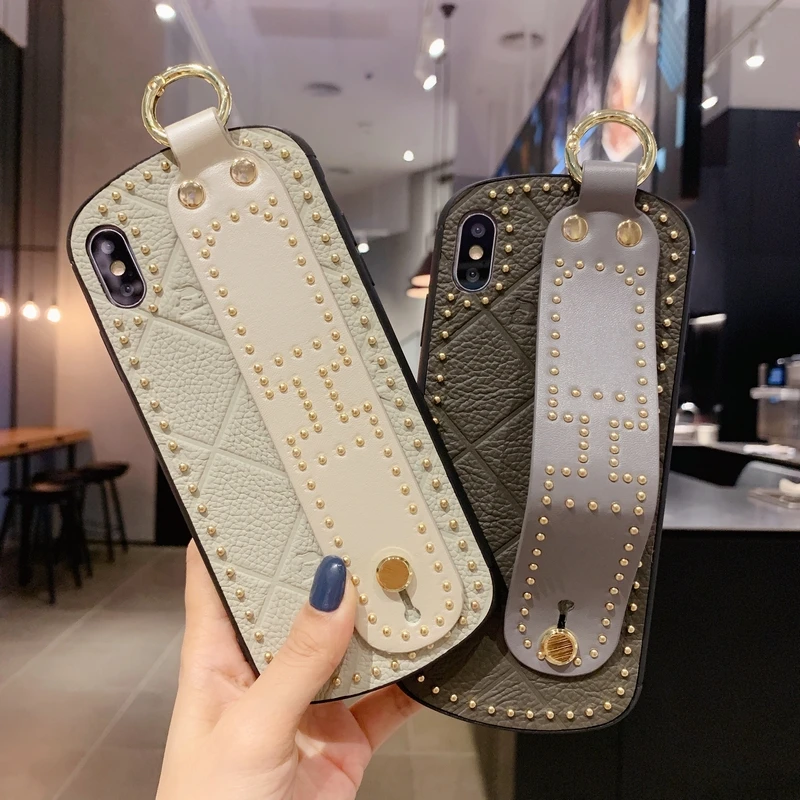 Для iPhone 11 Pro Max foe iPhone x XS Max xr7 8 plus чехол Модный Liuding кожаный ремешок кронштейн тип защита от падения кожаный чехол