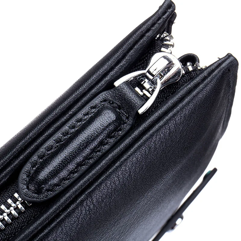 Мужской роскошный длинный кошелек из натуральной кожи мужской клатч модная