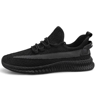 Black 43 Xiaomi Mijia Youpin Новая мужская обувь, летающие тканые кроссовки, трендовая повседневная обувь, мужская обувь для фитнеса, бега, упражнений - Цвет: Black 43