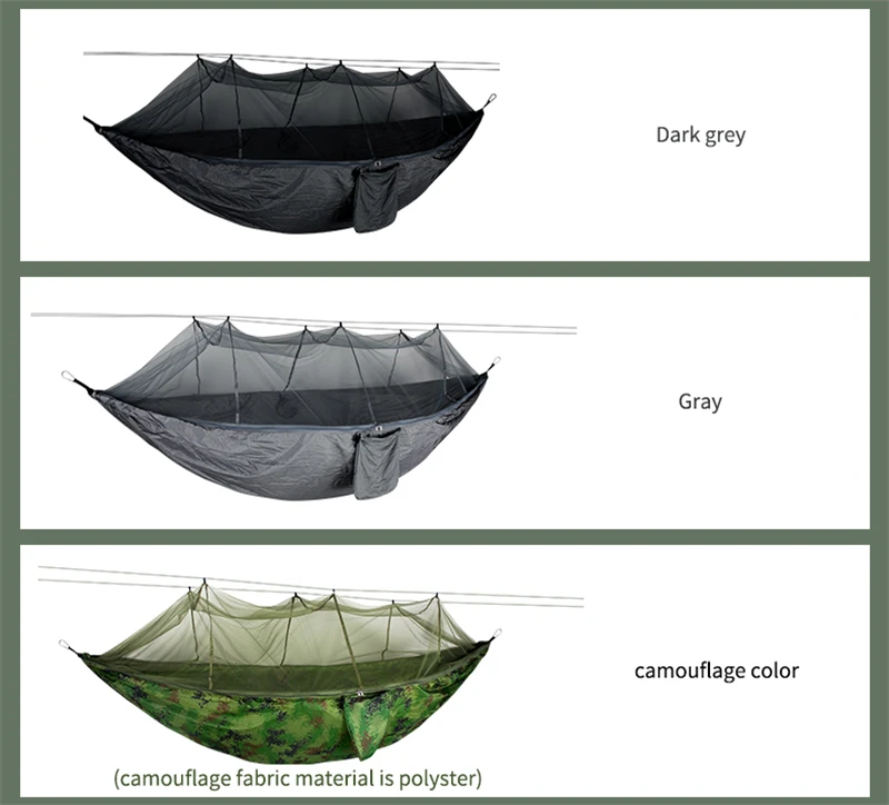 Mosquito Resistant Portable Hanging Tent Top Quality Outdoor Camping Garden Hammock 1-2 Person Insect Net Strength Sleep Swing