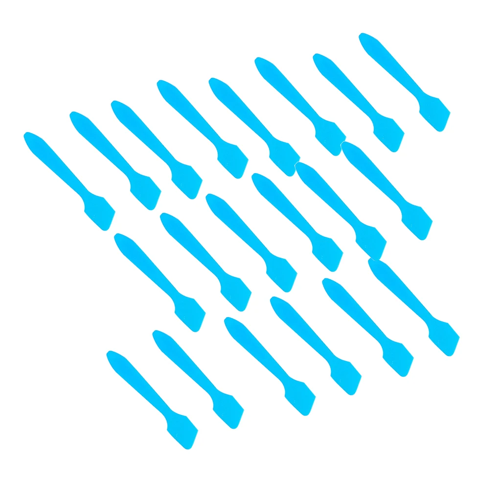 100x Mini Cosmetic Spatula Disposable Facemask Cream Scoop Plastic Spoon