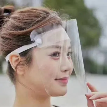 

Anti-Fog Protective Mask HD Transparent Child Adult Full Face Splash Hood Anti-Smoke Head-Mounted TPU Face Cap