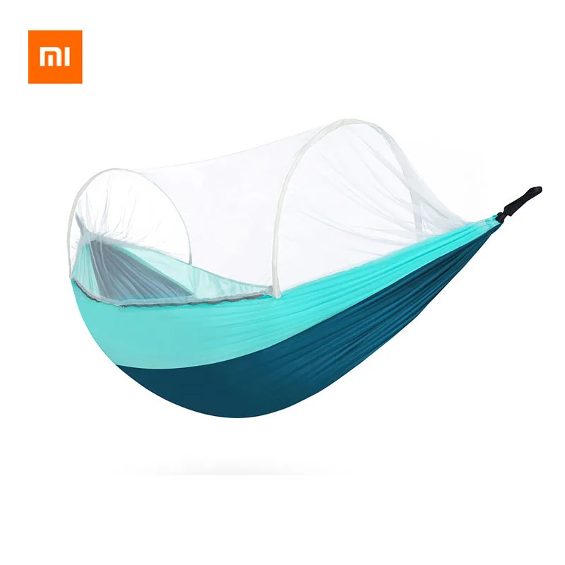 

Xiaomi Portable Outdoor Camping Hammock with Mosquito Net High Strength Parachute Fabric Hanging Bed Hunting Sleeping Swing