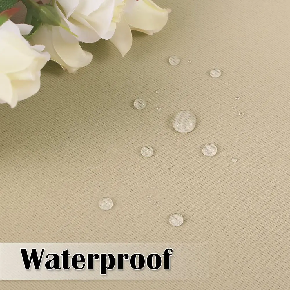 Outdoor Blackout Curtains, Waterproof Patio Drapes, Tab Top, Three Layers for Heat Insulation 4