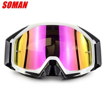 

capacetes para Moto Goggles Lens Motorcycle Helmet Glasses casco capacete Moto Goggles Shield Glasses Soman SM13