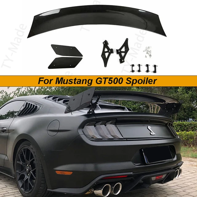 Kohle faser frp Heckspoiler Kofferraum Lippen flügel Spoiler Auto Styling  für Ford Mustang GT V8 V6 Coupé 2020-GT500 Stil - AliExpress