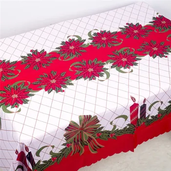 

2020 Navidad Christmas Table cloth Natal 2021 New Year Xmas DIY Craft Ornaments Christmas Decorations for Home Decor Noel Kerst