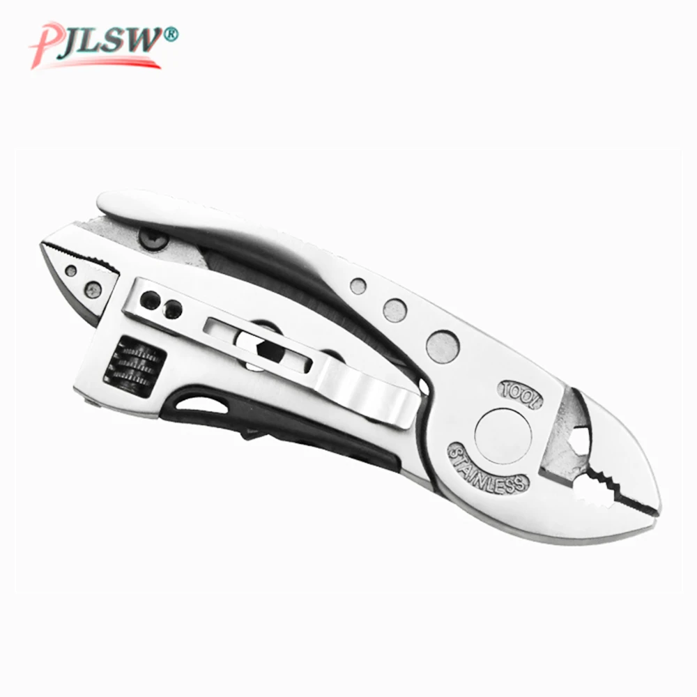 PJLSW Multitool Pliers Pocket Knife Screwdriver font b Set b font Kit Adjustable Wrench Jaw Spanner