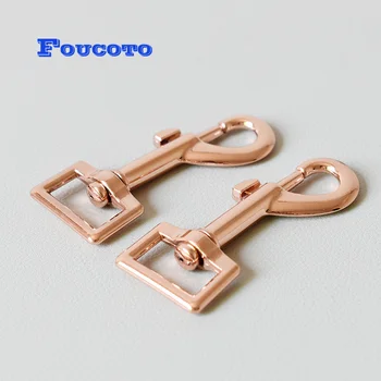 

50pcs/lot metal hardware swivel lobster clip clasp hook 20mm belt buckles paracord chain backpack DIY dog leash rope accessory