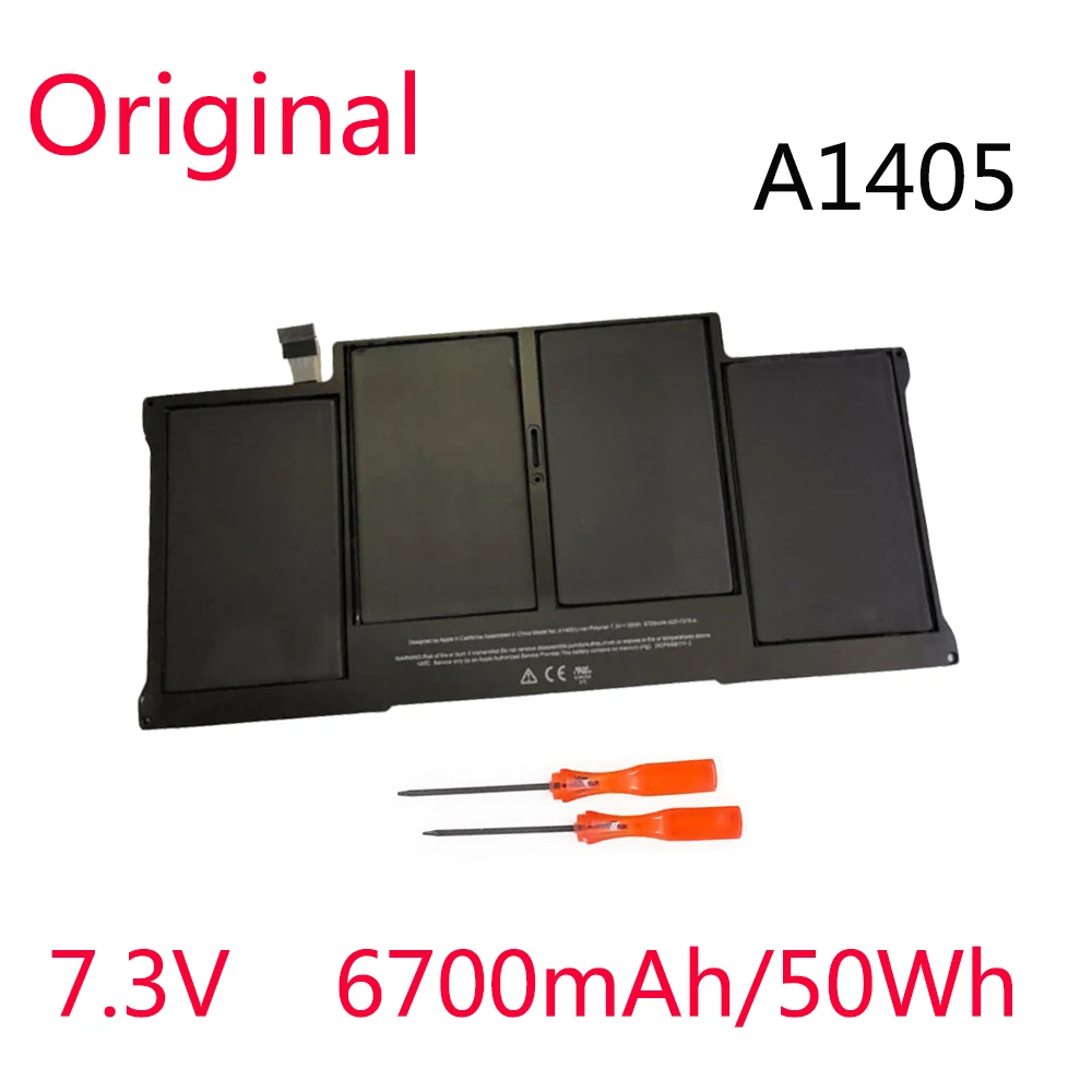 7,3 V 6700mAh/50Wh A1405 Original nuevo batería para Apple MacBook Air 13 A1466 A1369 2011 2012-Año 2014