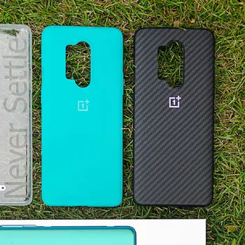 

100% original carbon bumper case for oneplus 8 pro 6T phone protective back cover 1+8 8pro official case