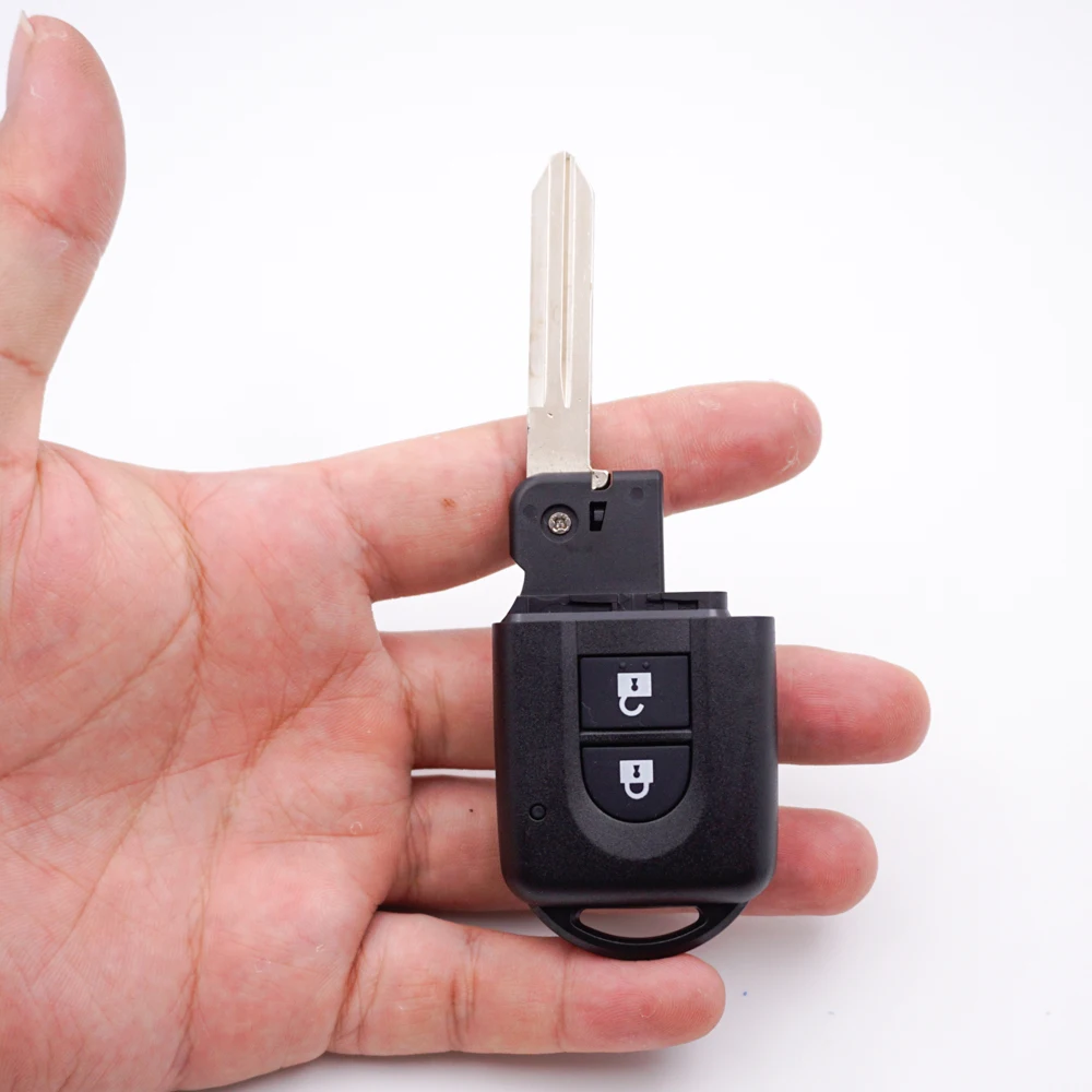 Cocolockey высокое качество автомобильный брелок для NISSAN MICRA K12 QASHQAI JUKE DUKE XTrail NAVARA 2 кнопки дистанционного ключа нерезанное лезвие