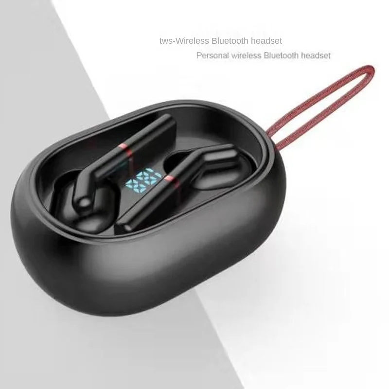 Fashion trend TWS true wireless bluetooth headset universal long standby with digital display UV lamp charging compartment