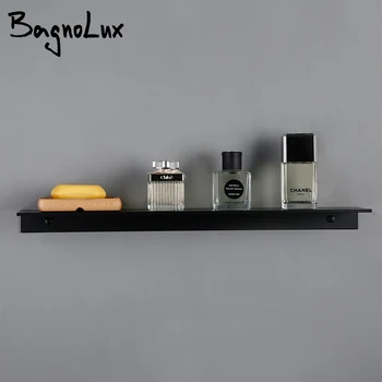 Tipo a parete in alluminio bianco nero a livello singolo multiuso bagno cucina doccia accessori per WC scaffali rack 1