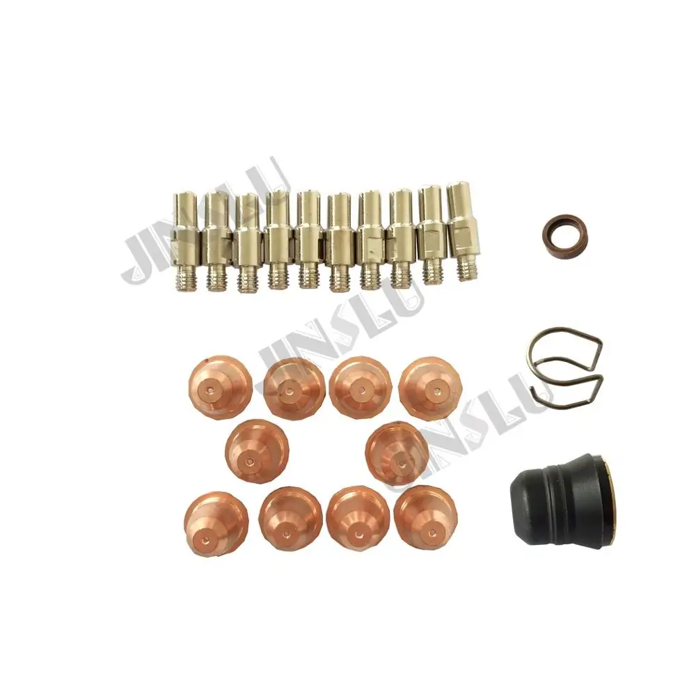 

S45 Plasma cutting torch consumables parts Torch spacer , Shield cup , Swirl ring , Tip , Electrode , 23PCS