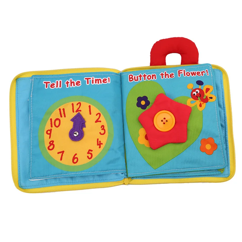 cool baby toddler toys Baby Felt Quiet Books Montessori Toys Sensory Activity Busy Book Toddler Learning Life Skill Education 3D Cloth Book for Babies Baby & Toddler Toys