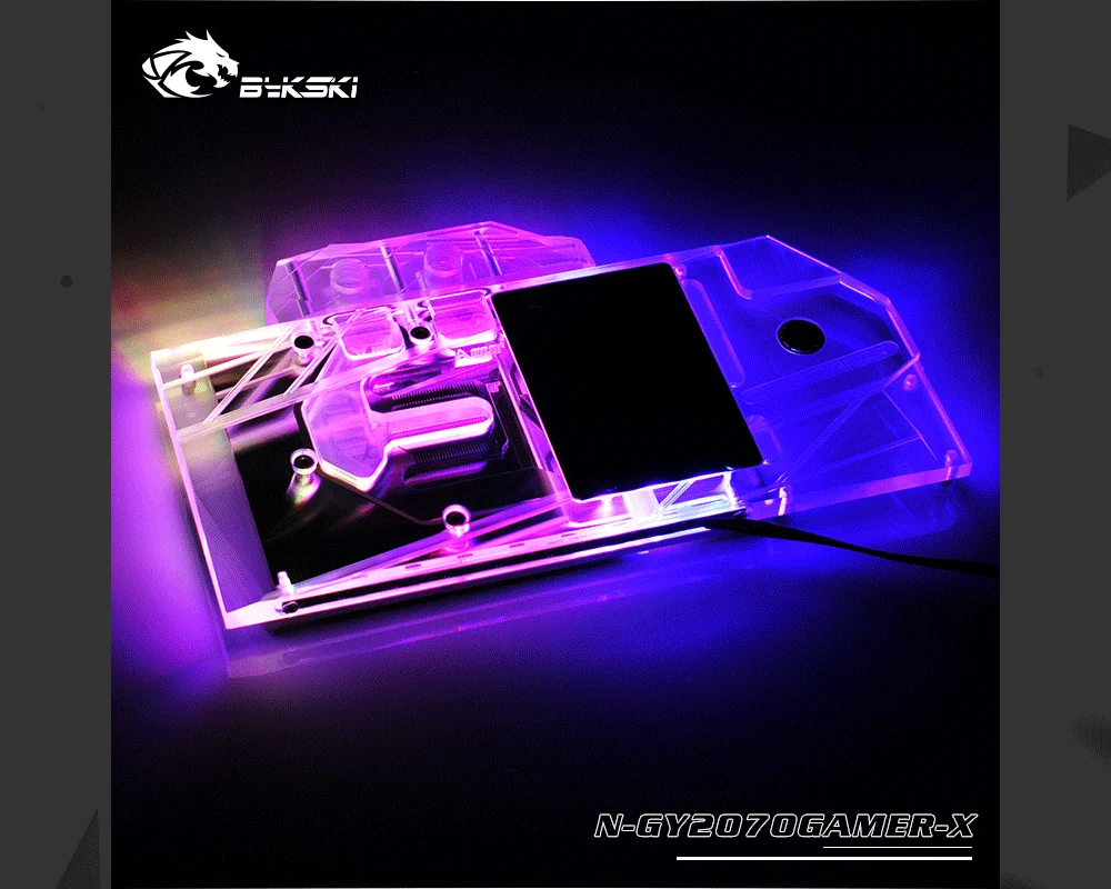 Bykski N-GY2070GAMER-X, Full Cover Graphics Card Water Cooling Block,For Galaxy RTX2070 Gamer/General, Gainward RTX2070  