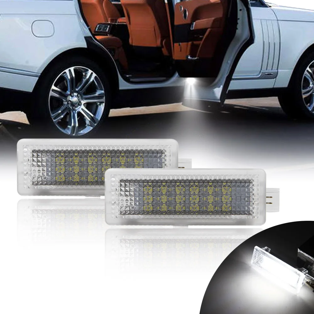 2PCS LED Courtesy Footwell Under Door Light No Error for Range Rover/sport Discovery，For Land rover Evoque LR2 LR3 LR4 Car Lamps |